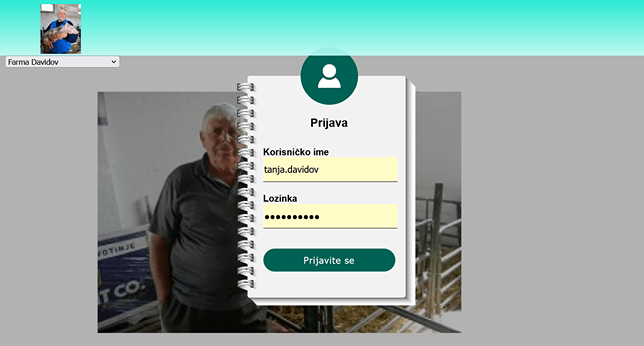 softver za poljoprivrednike - logovanje